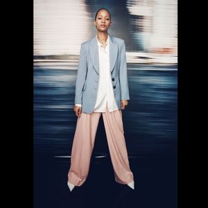 NWT ZARA Blue Bloggers Fav Blazer